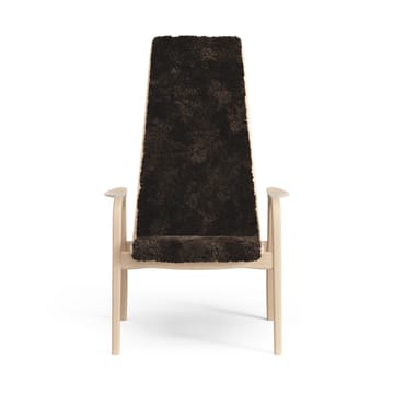 Fauteuil pour enfant Lamini hêtre laqué/peau de mouton - Espresso (marron) - Swedese