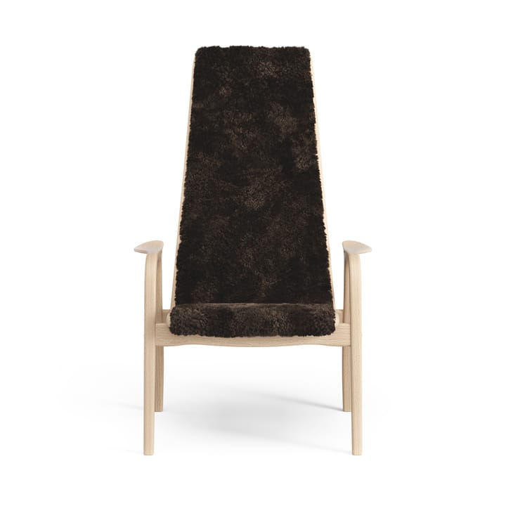 Fauteuil pour enfant Lamini hêtre laqué/peau de mouton - Espresso (marron) - Swedese