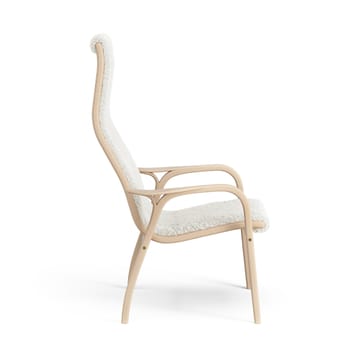 Fauteuil pour enfant Lamini hêtre laqué/peau de mouton - Offwhite (blanc) - Swedese