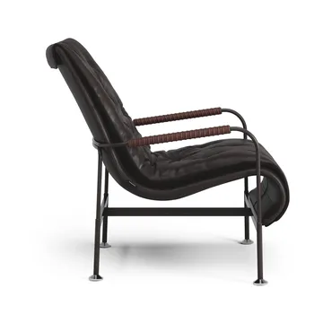 Fauteuil Serpentine - Cuir Elmo Soft Marron foncé-Tärnsjö Tobacco - Swedese