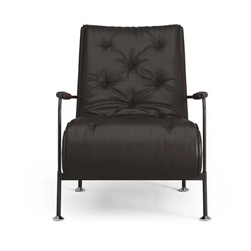 Fauteuil Serpentine - Cuir Elmo Soft Marron foncé-Tärnsjö Tobacco - Swedese