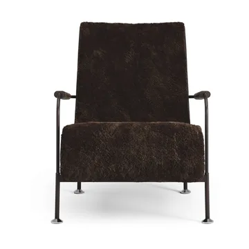 Fauteuil Serpentine - Peau de mouton Espresso-marron foncé - Swedese