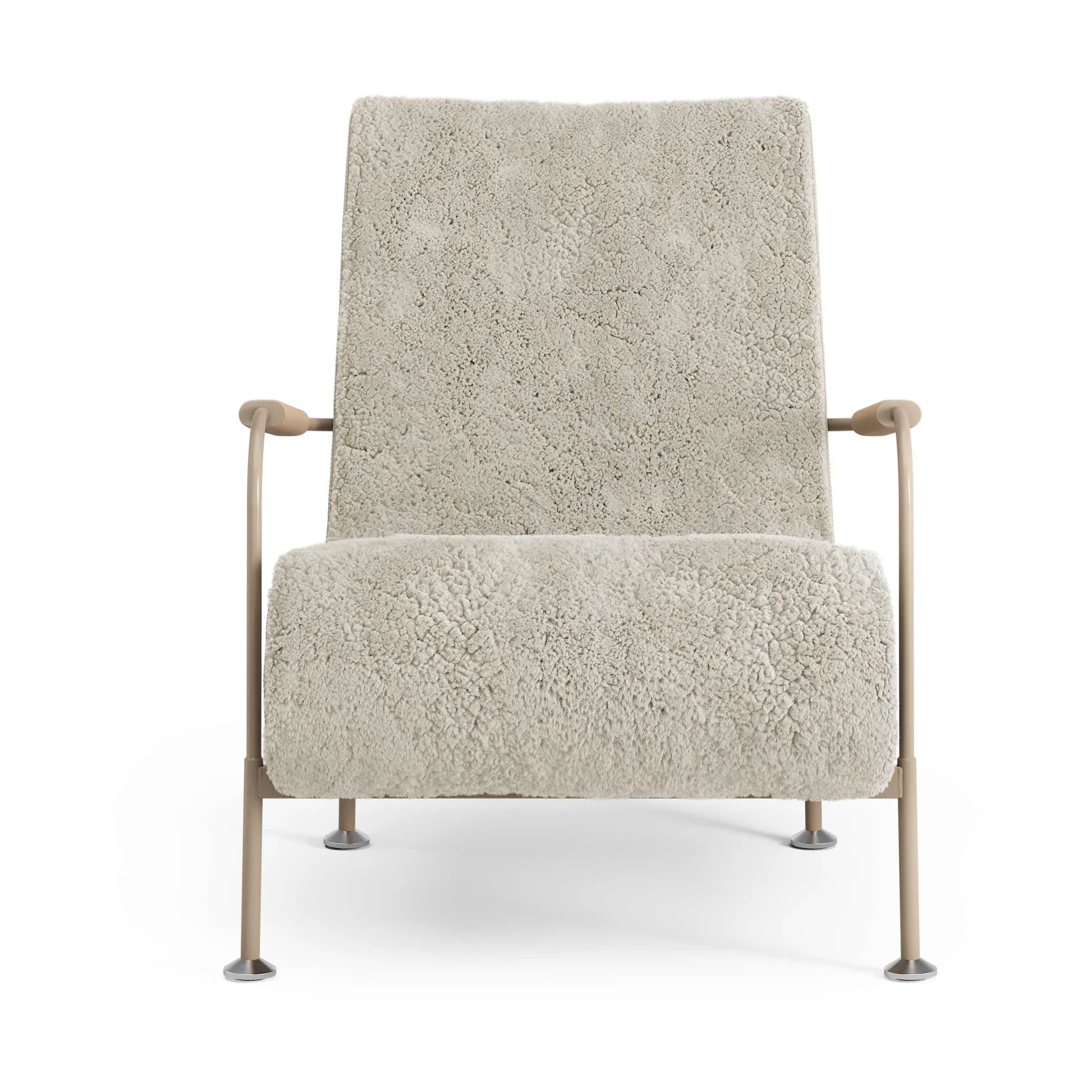 Fauteuil Serpentine, Peau de mouton Moonlight-nutmeg-Tärnsjö Nature Swedese
