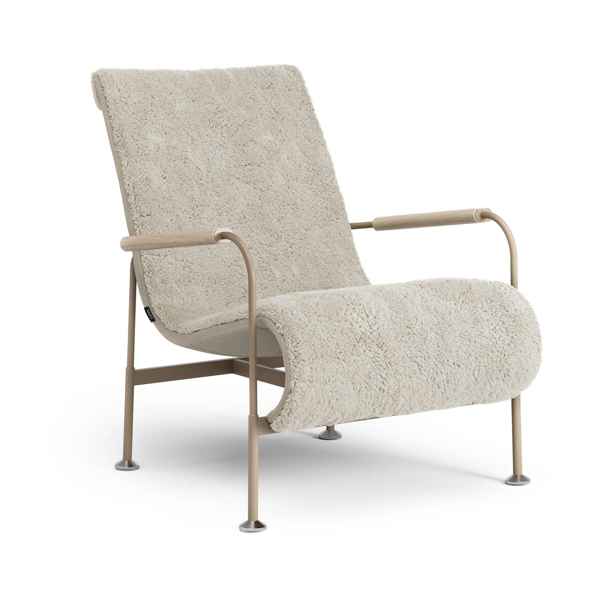 Fauteuil Serpentine, Peau de mouton Moonlight-nutmeg Swedese