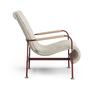 Fauteuil Serpentine - Peau de mouton Moonlight-rouge-Tärnsjö Nature - Swedese