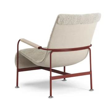 Fauteuil Serpentine - Peau de mouton Moonlight-rouge - Swedese