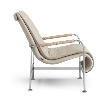 Fauteuil Serpentine - Tissu Romo Linara Rye-chrome-Tärnsjö Nature - Swedese