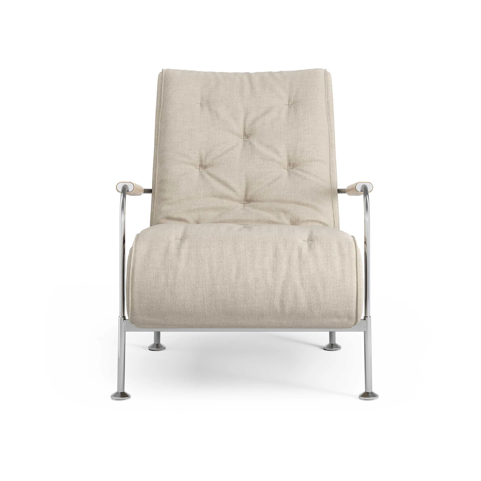 Fauteuil Serpentine, Tissu Romo Linara Rye-chrome Swedese