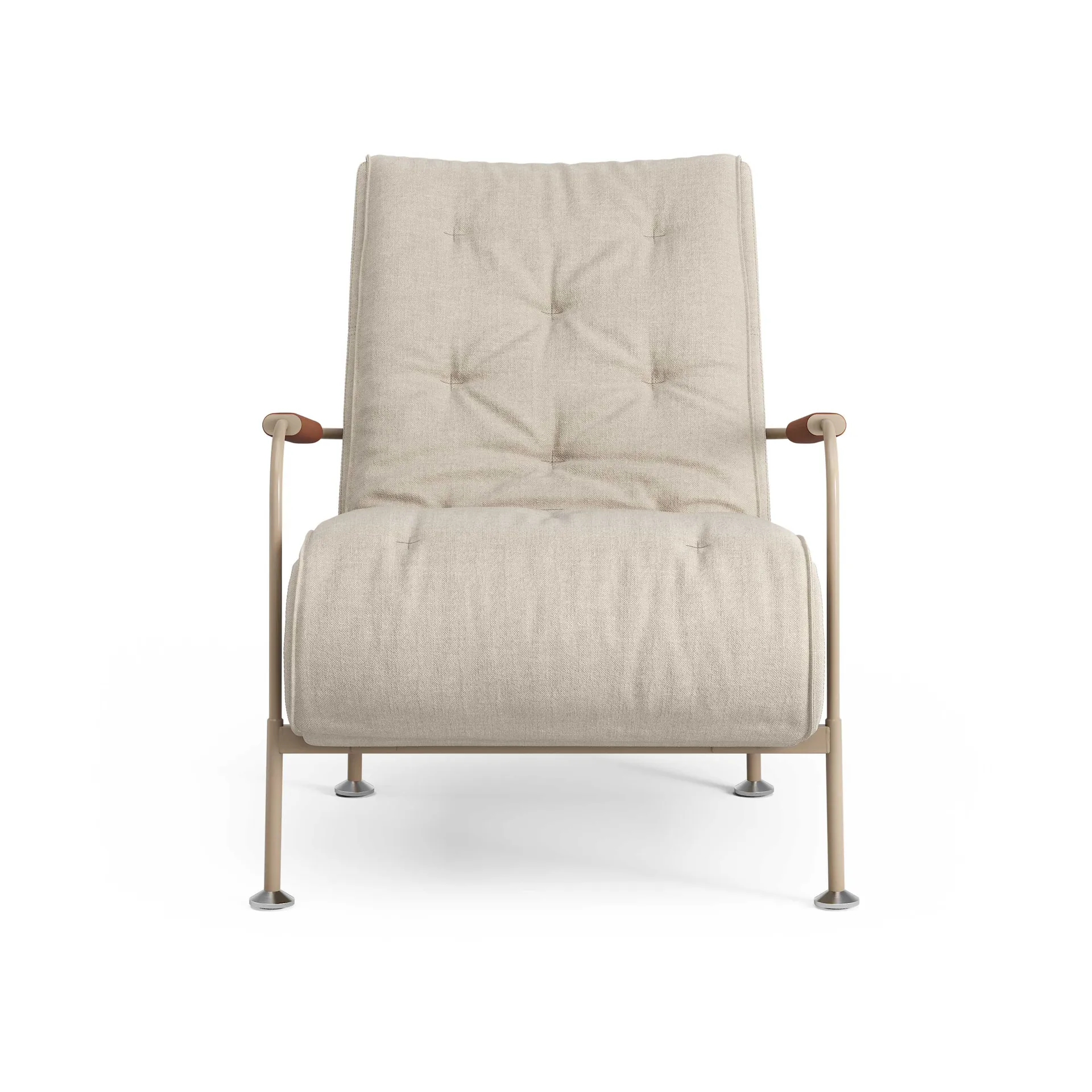 Fauteuil Serpentine, Tissu Romo Linara Rye-nutmeg-Tärnsjö Cognac Swedese