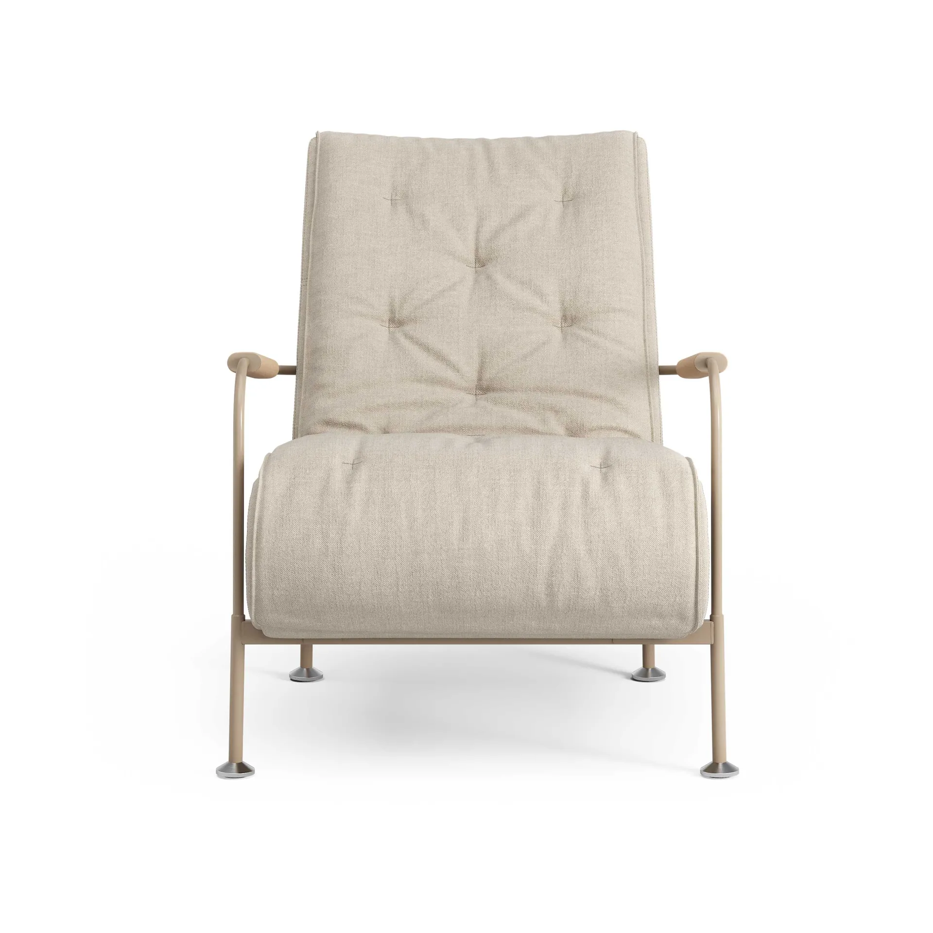 Fauteuil Serpentine, Tissu Romo Linara Rye-nutmeg-Tärnsjö Nature Swedese