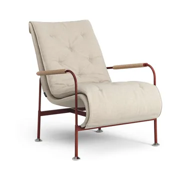 Fauteuil Serpentine - Tissu Romo Linara Rye-rouge-Tärnsjö Nature - Swedese