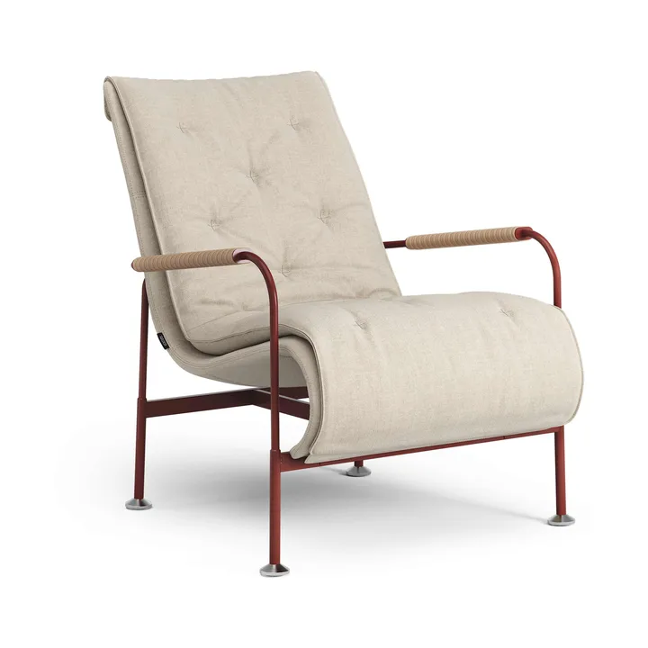 Fauteuil Serpentine - Tissu Romo Linara Rye-rouge-Tärnsjö Nature - Swedese