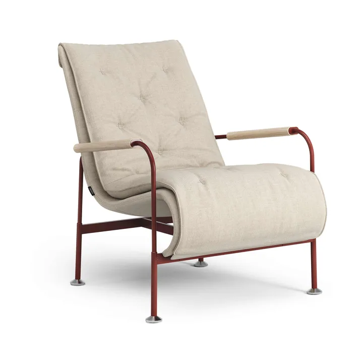 Fauteuil Serpentine - Tissu Romo Linara Rye-rouge - Swedese