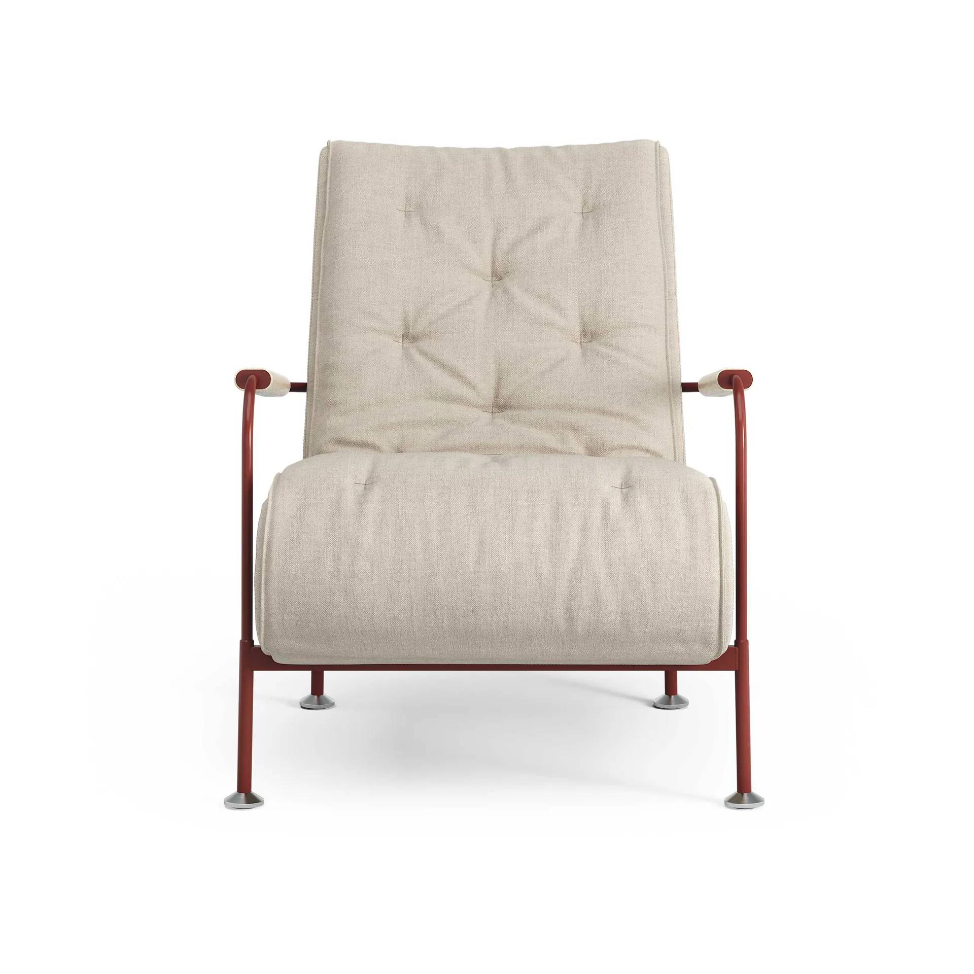 Fauteuil Serpentine, Tissu Romo Linara Rye-rouge Swedese