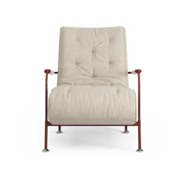 Fauteuil Serpentine - Tissu Romo Linara Rye-rouge - Swedese