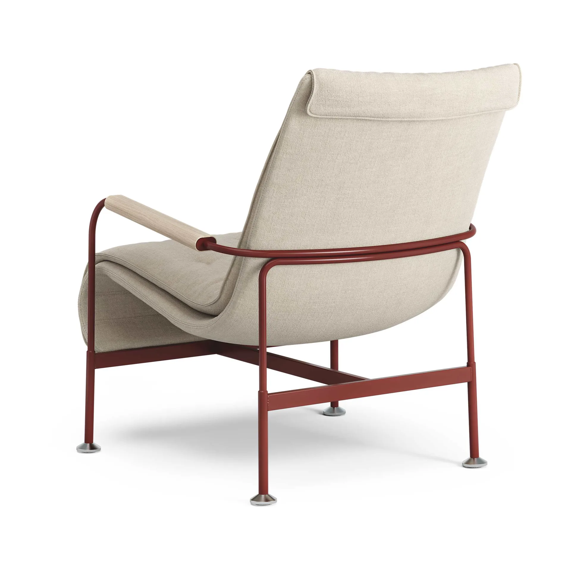 Fauteuil Serpentine, Tissu Romo Linara Rye-rouge Swedese