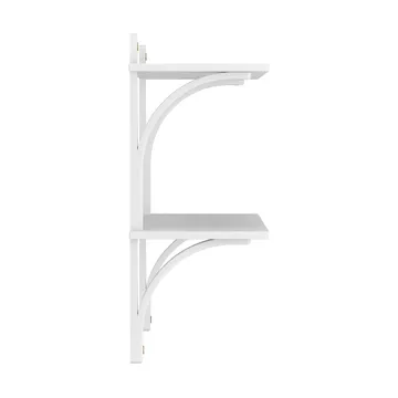 Levi étagère - Frêne blanc-laiton, 2 étagères, 90 cm - Swedese