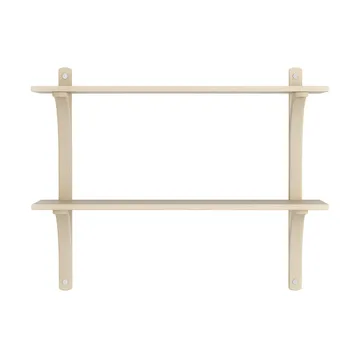 Levi étagère - Frêne laqué-acier inoxydable, 2 étagères, 90 cm - Swedese