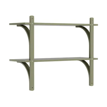 Levi étagère - Moss green-laiton, 2 étagères, 90 cm - Swedese