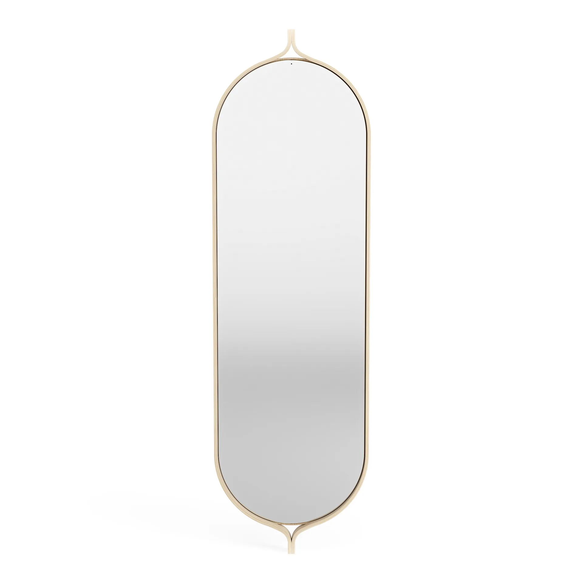 Miroir oblongu Comma 135 cm, Frêne laqué Swedese