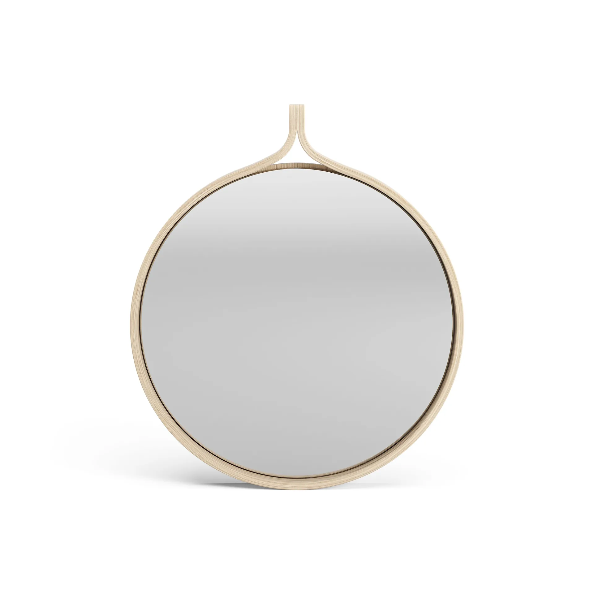Miroir rond Comma Ø40 cm, Frêne lacqué Swedese