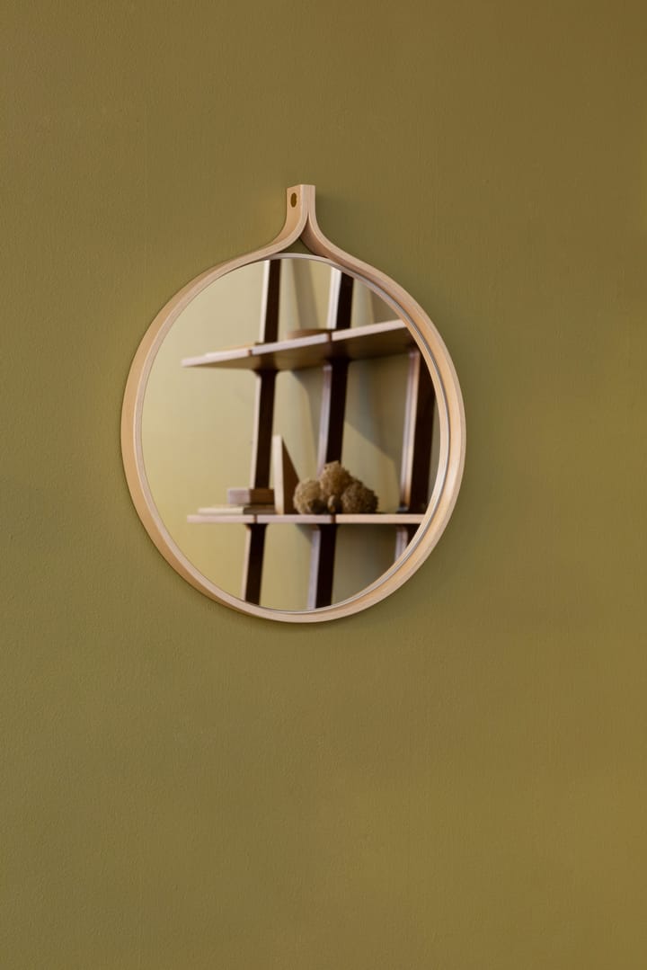 Miroir rond Comma Ø40 cm - Frêne lacqué - Swedese