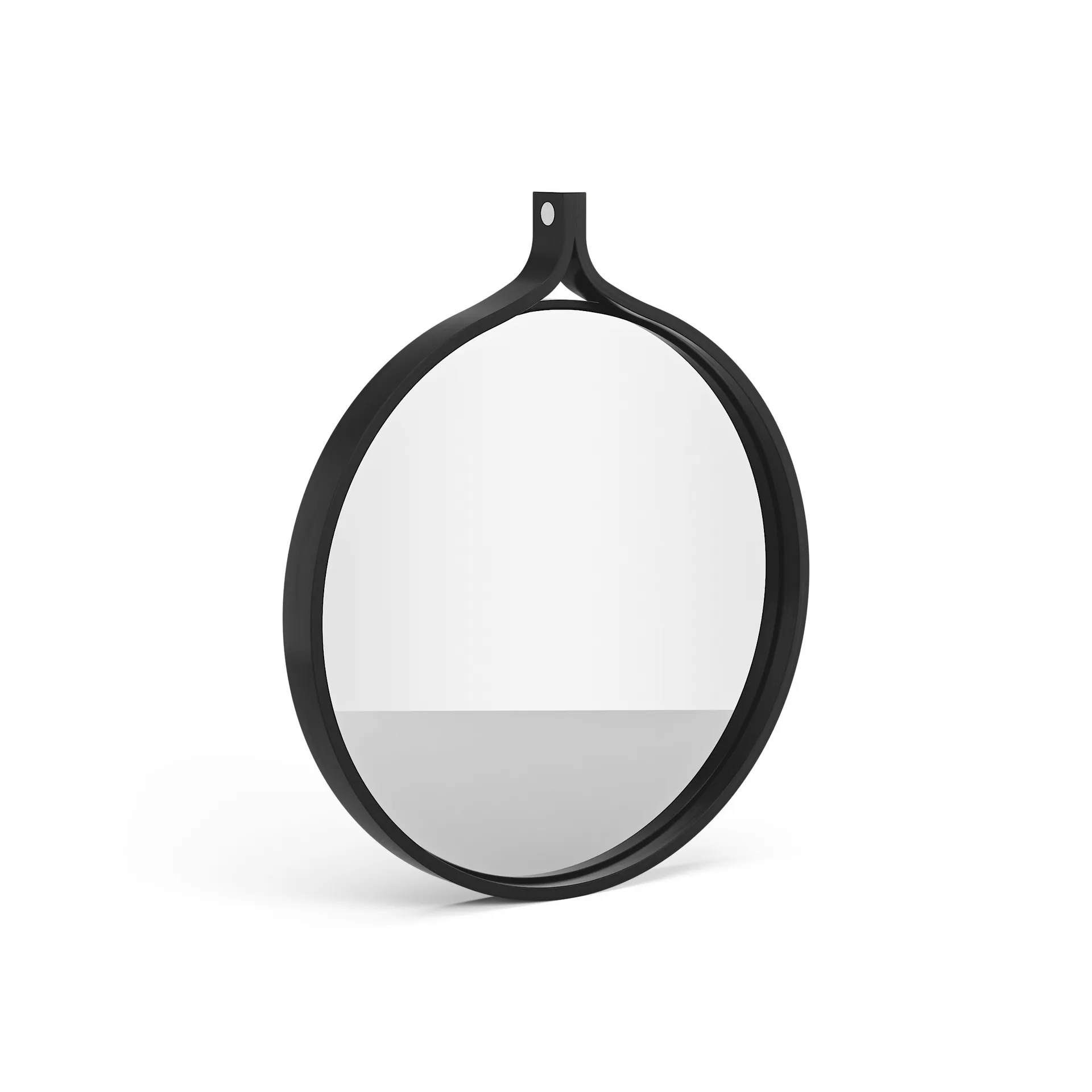 Miroir rond Comma Ø40 cm, Frêne noirci Swedese
