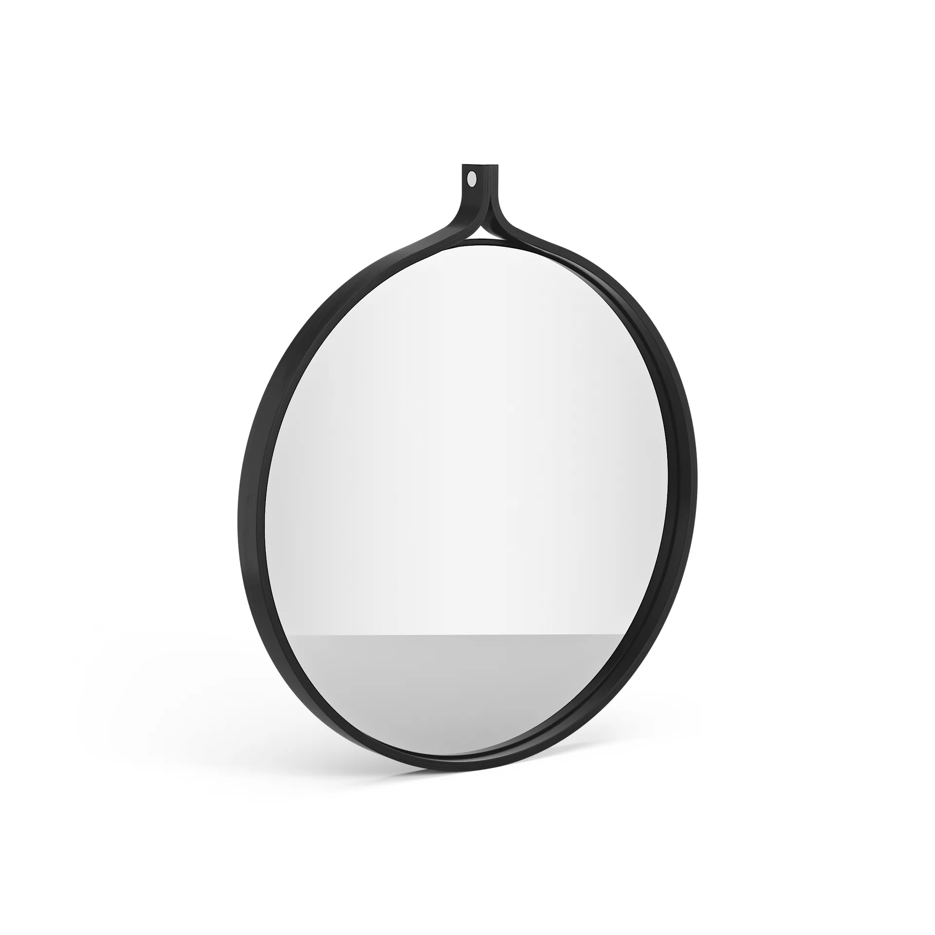 Miroir rond Comma Ø52 cm, Frêne noirci Swedese