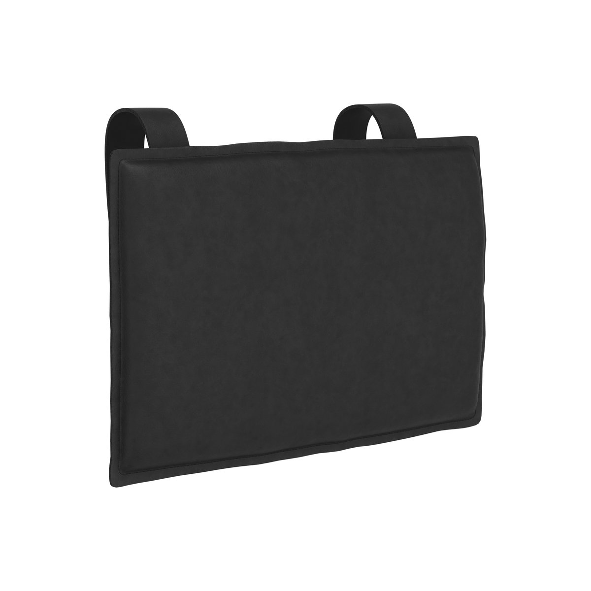 Swedese Oreiller de voyage Lamino Cuir Noir 8175 | Design Scandinave | Coussins | Noir