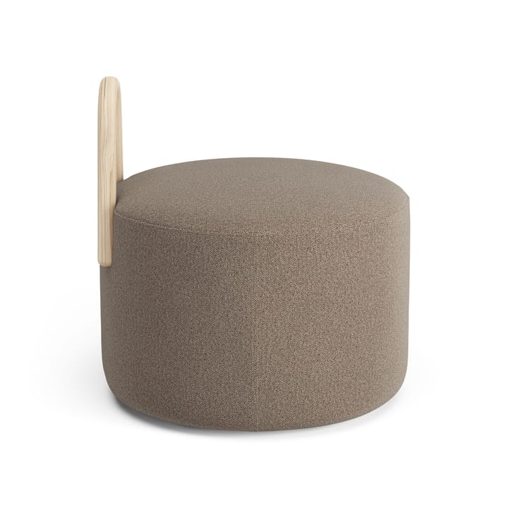Pouf moyen avec roues Amstelle chêne peinture naturelle, Main Line flax 23 Swedese
