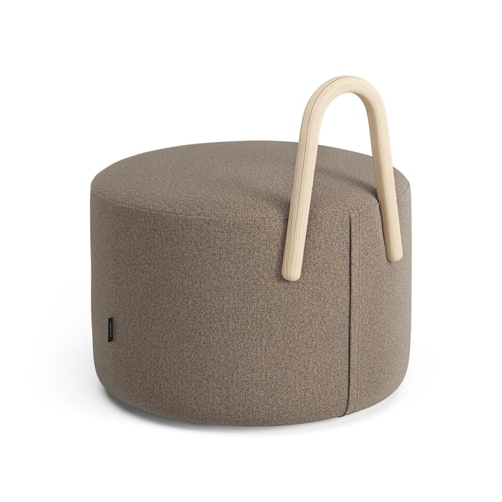 Pouf moyen avec roues Amstelle chêne peinture naturelle, Main Line flax 23 Swedese