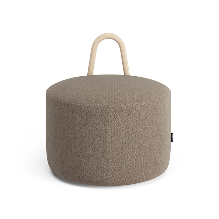 Pouf moyen avec roues Amstelle chêne peinture naturelle - Main Line flax 23 - Swedese