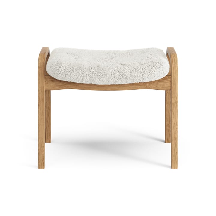 Repose-pieds Lamino chêne huilé/peau de mouton, Offwhite (blanc) Swedese