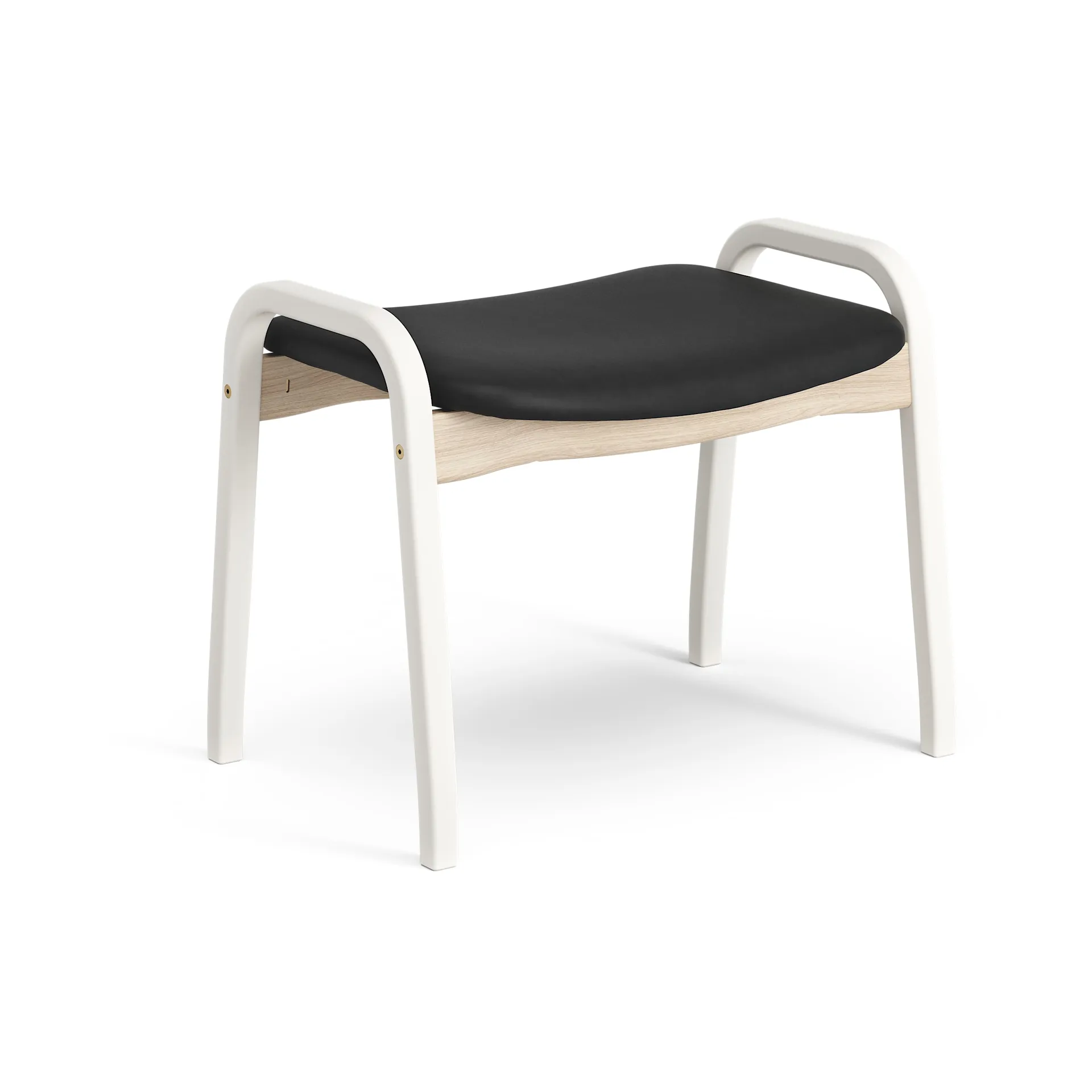 Repose-pieds Lamino Duality, Blanc émaillé Swedese