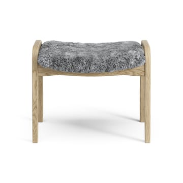 Repose-pieds pour enfant Lamini chêne laqué/peau de mouton - Scandinavian Grey (gris) - Swedese