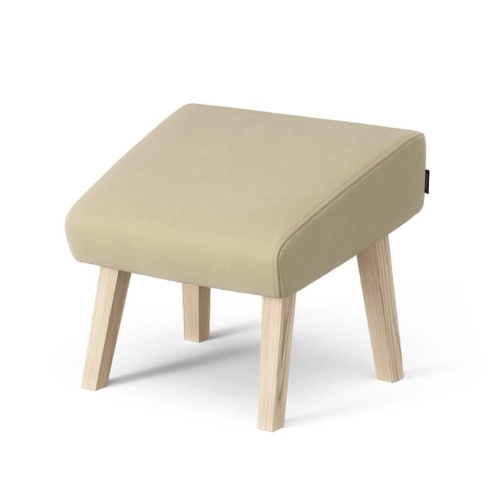 Repose-pieds Select - tissu steelcut trio 3 236 beige, pieds en frêne laqué naturel - Swedese