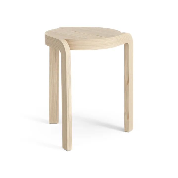 Spin tabouret rond H44 cm - Frêne lacqué, Ø32x44 cm - Swedese