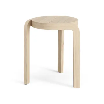 Spin tabouret rond H44 cm - Frêne lacqué, Ø32x44 cm - Swedese