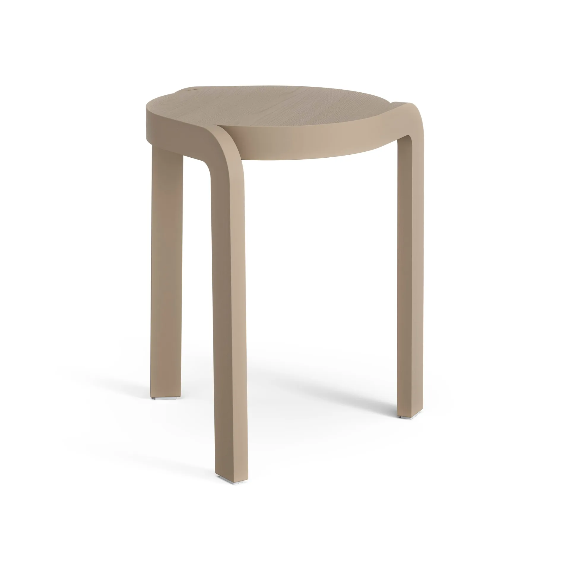 Spin tabouret rond H44 cm, Frêne-nutmeg, Ø32x44 cm Swedese