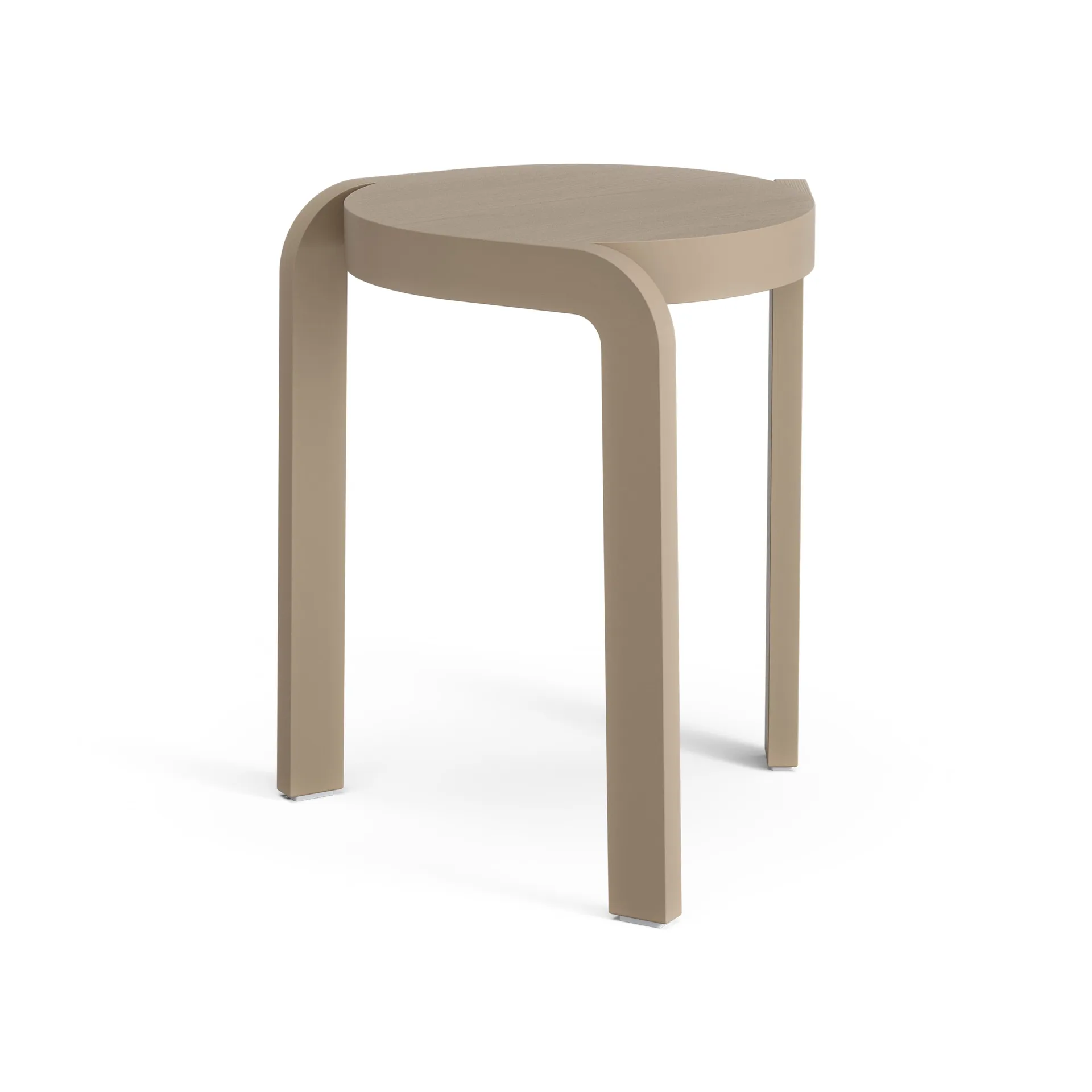 Spin tabouret rond H44 cm, Frêne-nutmeg, Ø32x44 cm Swedese