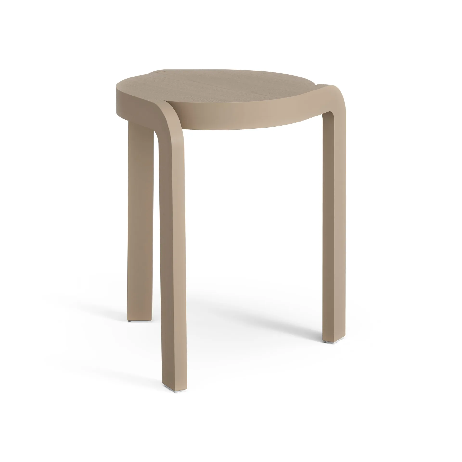 Spin tabouret rond H44 cm, Frêne-nutmeg, Ø32x44 cm Swedese