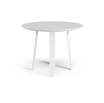 Table à manger Divido - blanc, ø95cm, pieds en frêne vernis blanc - Swedese