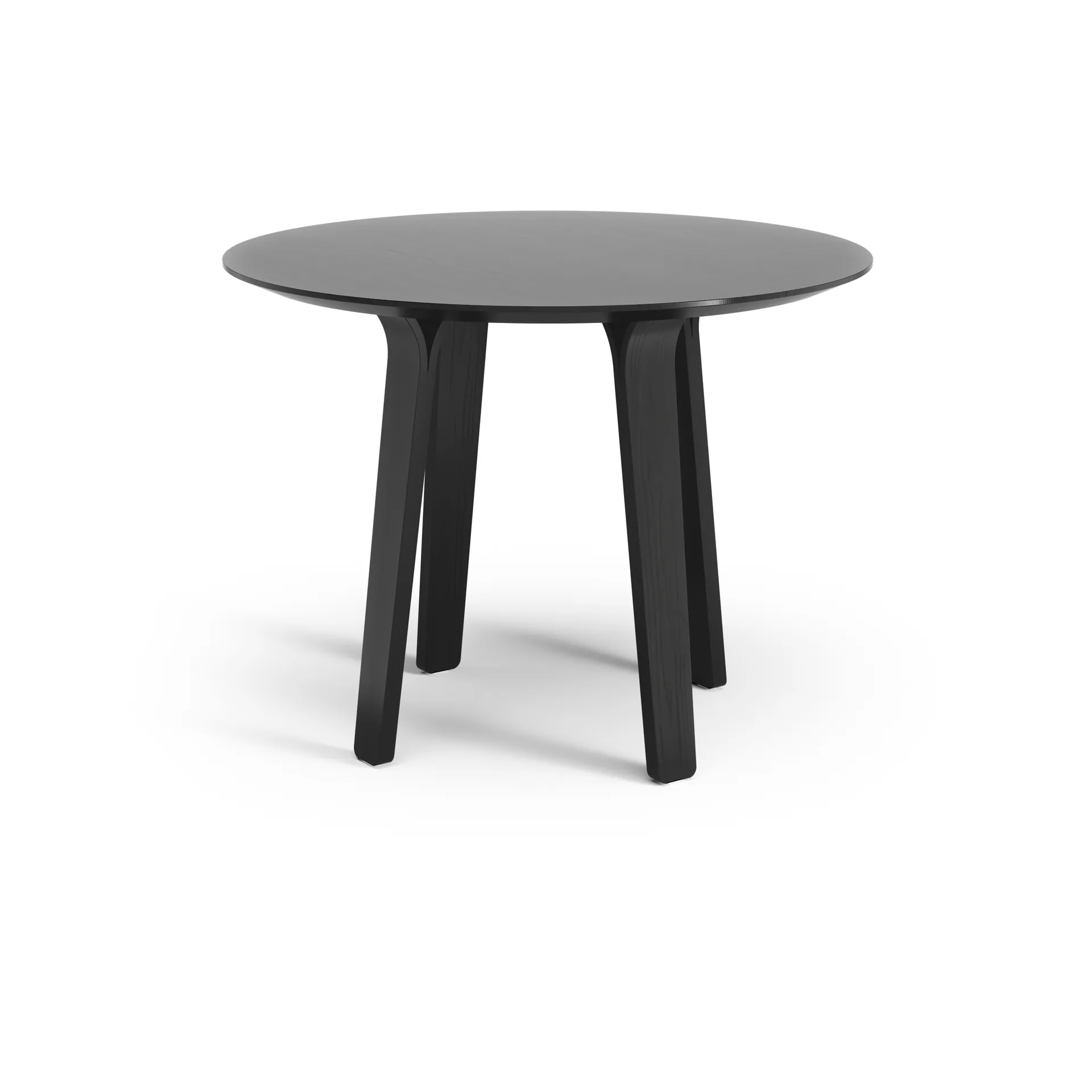 Table à manger Divido, frêne vernis noir, ø95cm Swedese