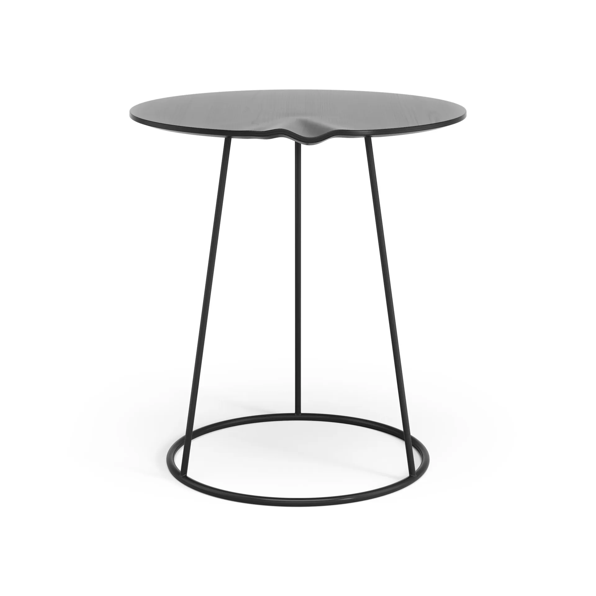 Table avec relief Breeze Ø46 cm, Noir Swedese