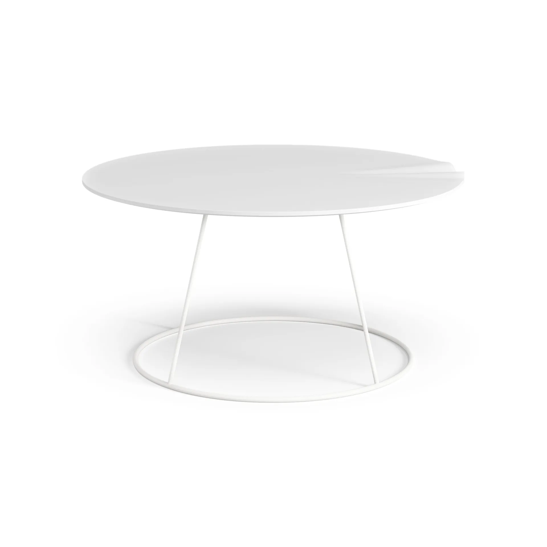Table avec relief Breeze Ø80 cm, Blanc Swedese