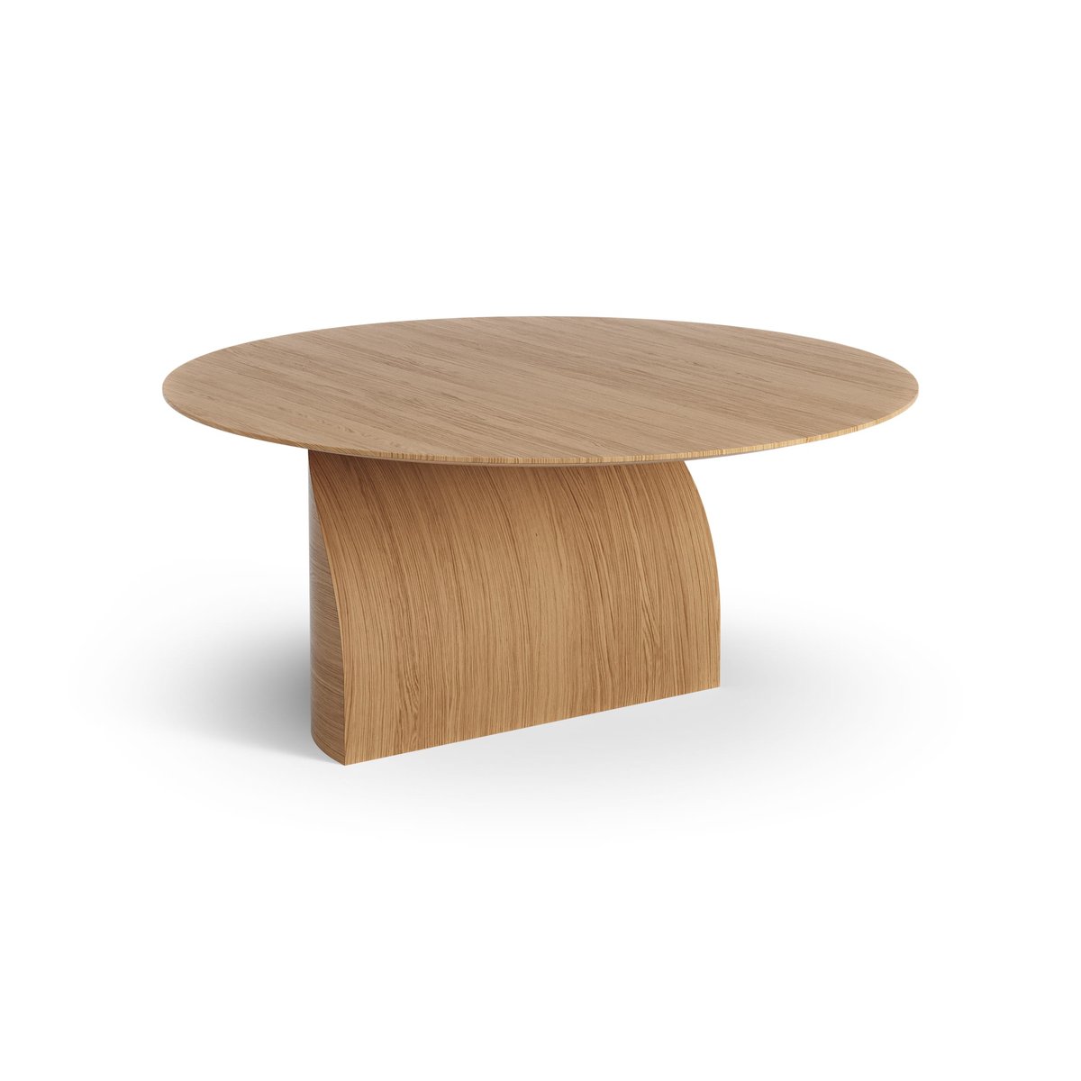 Swedese Table basse Savoa H40 cm Chêne huilé | Design Scandinave | Table de salon | Beige