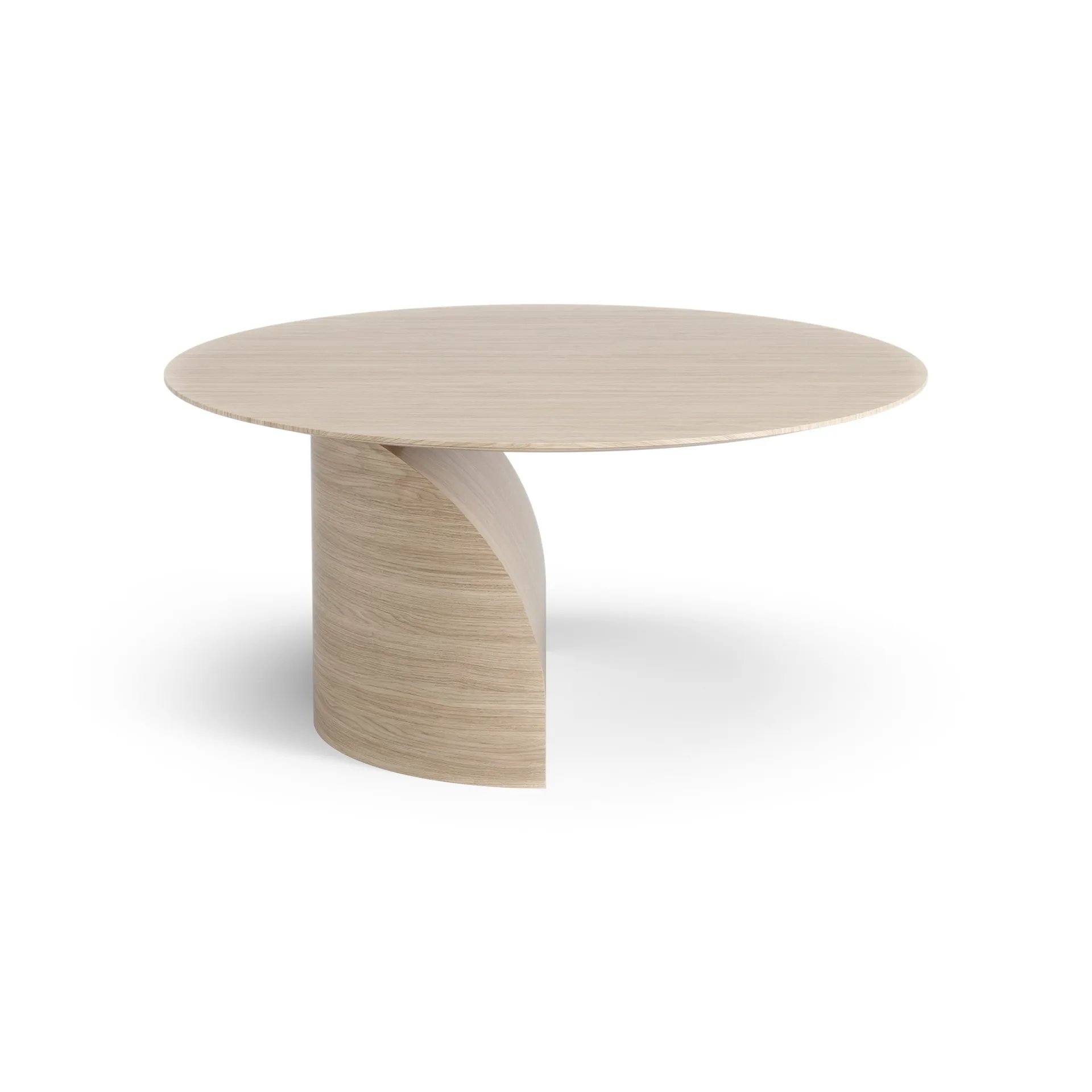 Table basse Savoa H40 cm, Chêne pigmenté blanc Swedese