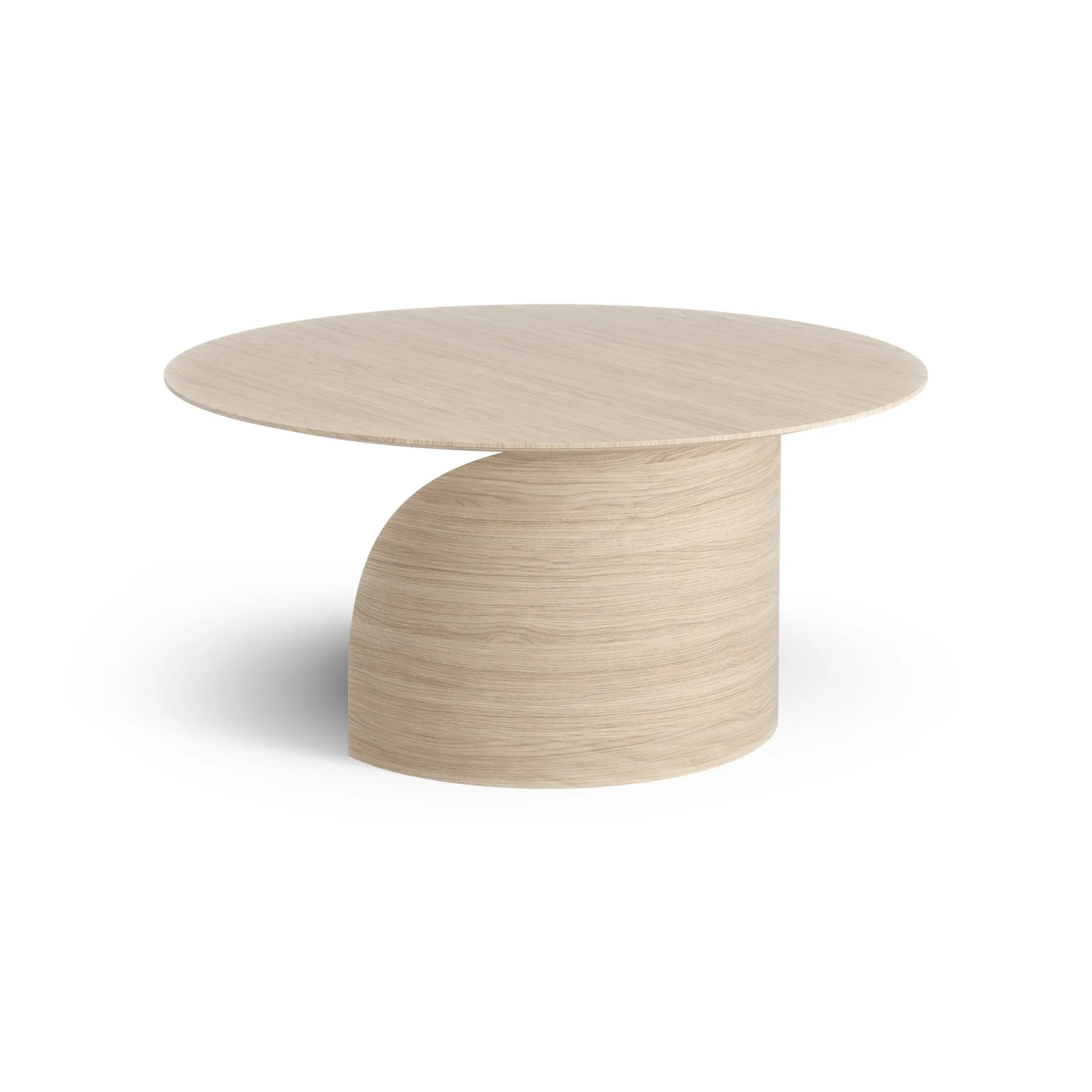Table basse Savoa H40 cm, Chêne pigmenté blanc Swedese