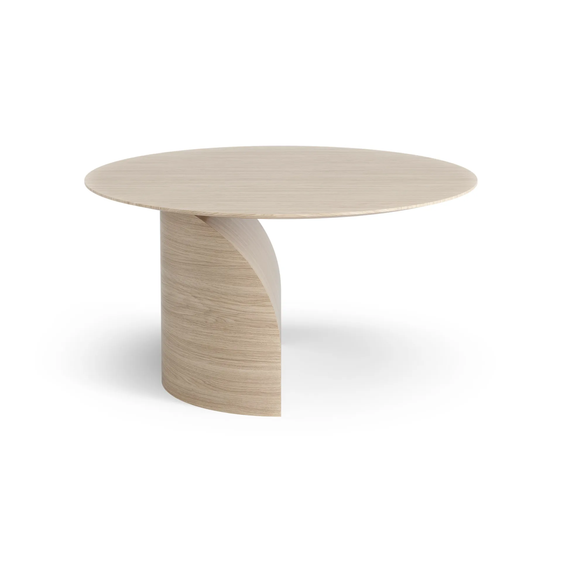Table basse Savoa H45 cm, Chêne pigmenté blanc Swedese