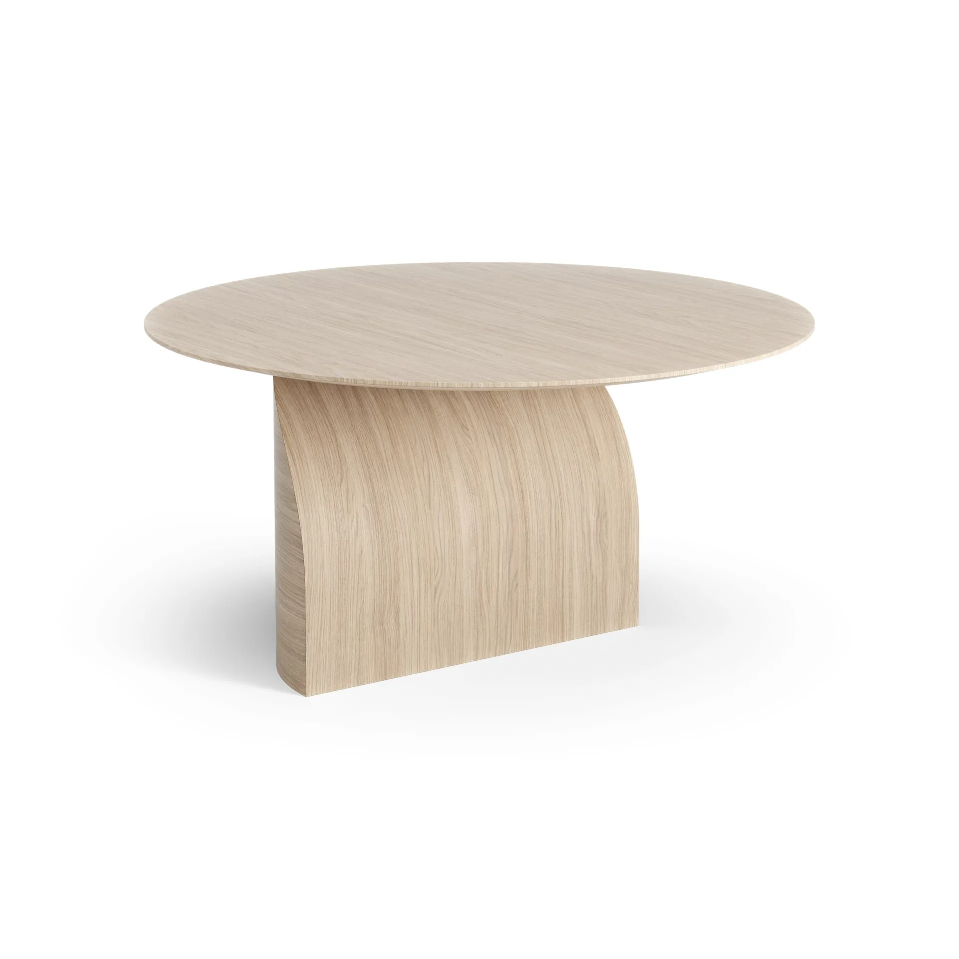 Table basse Savoa H45 cm, Chêne pigmenté blanc Swedese
